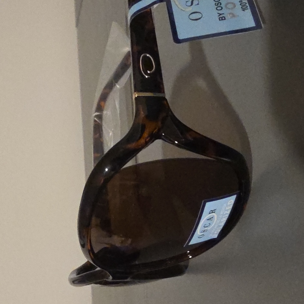 OSCAR by OSCAR DE LA RENTA NWT Tortoise Polarized Sunglasses - Picture 6 of 13